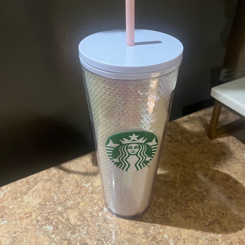 Starbucks Silver and White Coffee Accessory